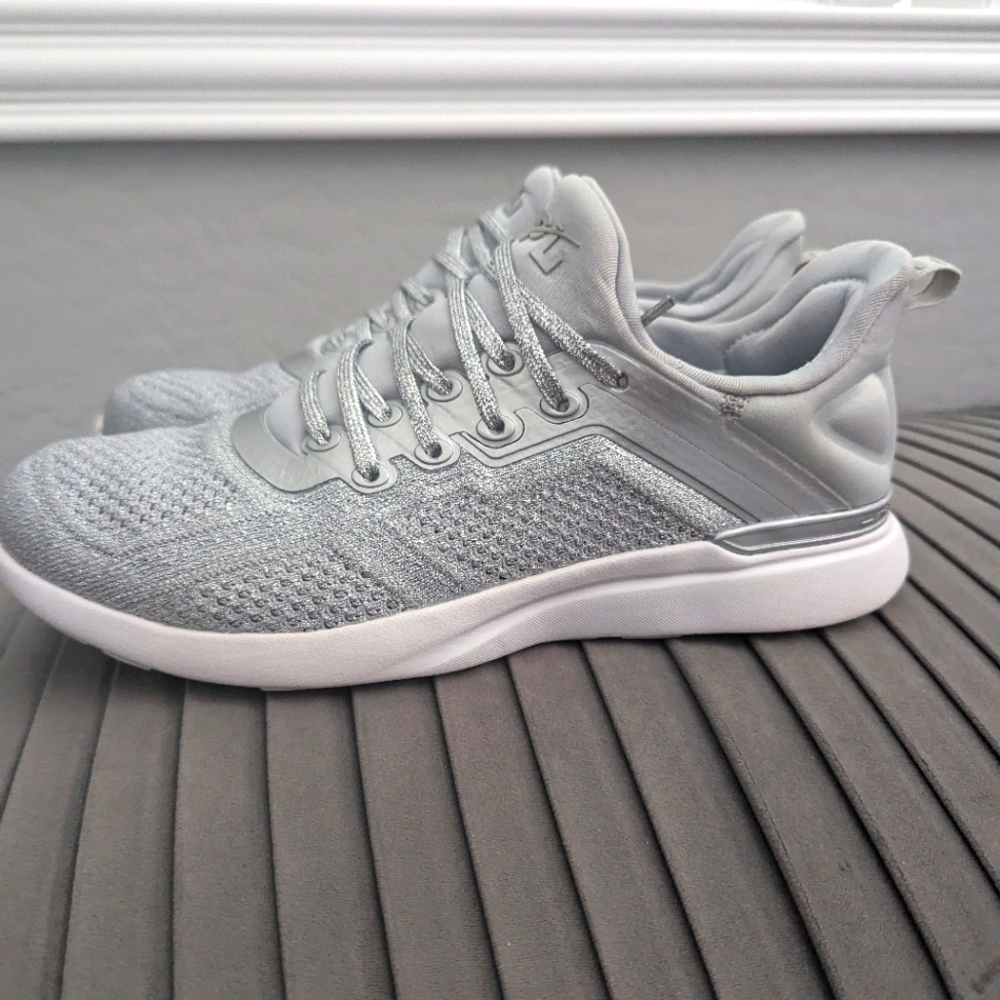 Apl women's silver sneakers